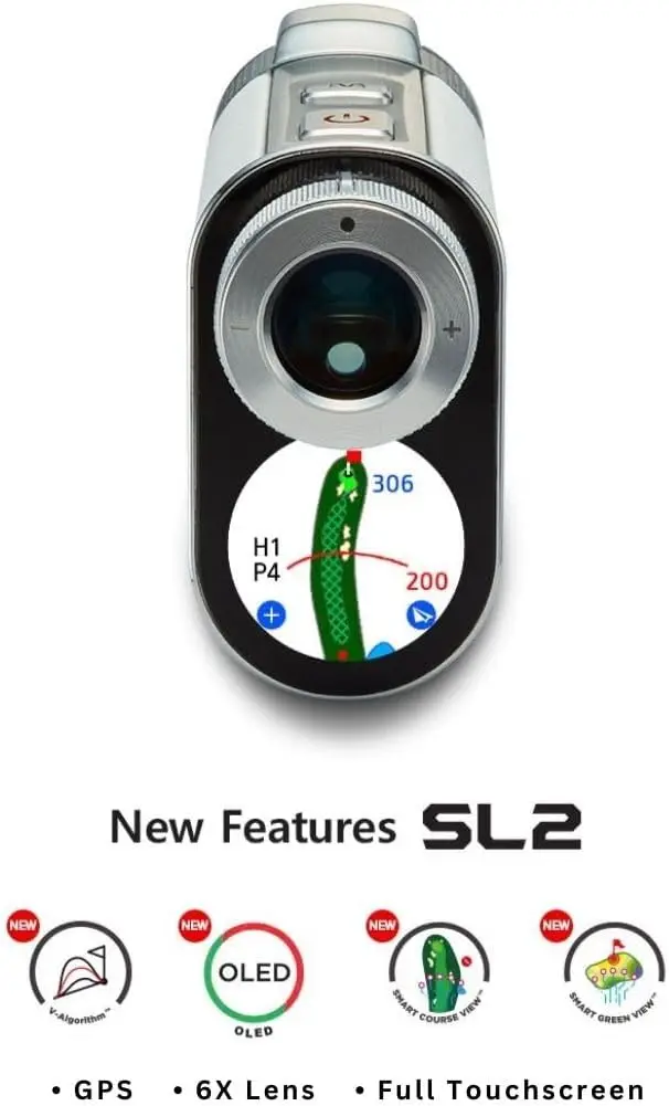 SL2 Golf GPS Laser Rangefinder Distance Measuring Flag Pole Locking Vibration Slope Mode Tournament Switch Continuous Scan