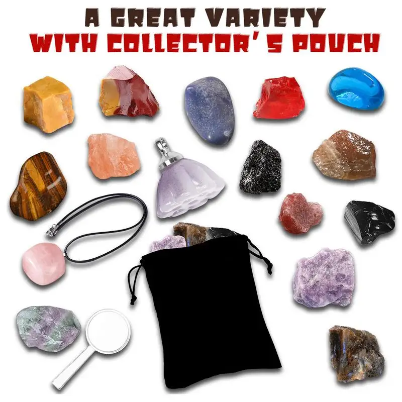 Advent Calendar 24pcs Ore Christmas Advent Calendar Natural Mineral Stone For Learning Collection Scientific Gift For Girls Boys