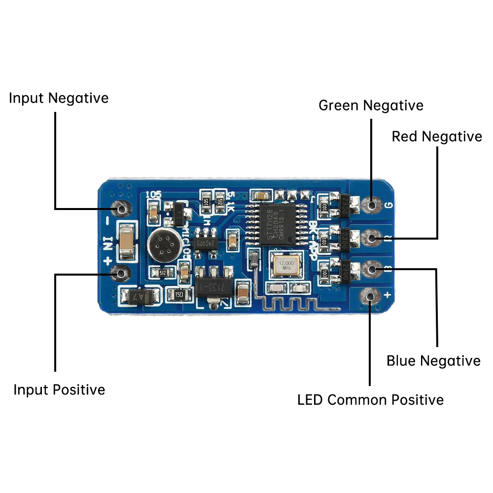 DC5-12V RGB Flashing Light Module LED Strip Light Controller Color Changing Ambient Lights Phantom Module