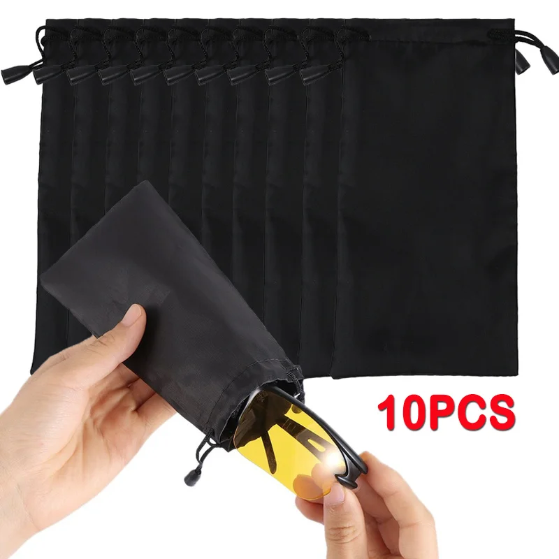 

1/5/10/pcs Soft Cloth Waterproof Sunglasses Bag Microfiber Dustproof Bag Glasses Carrying Bag Portable Glasses Case Container