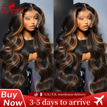 Body Wave P1B/30 Highlight Wig Human Hair For Women 13x6 Lace Front Wig Pre Plucked Pre Cut Lace 5x5 Glueless Wigs Human Hair 1