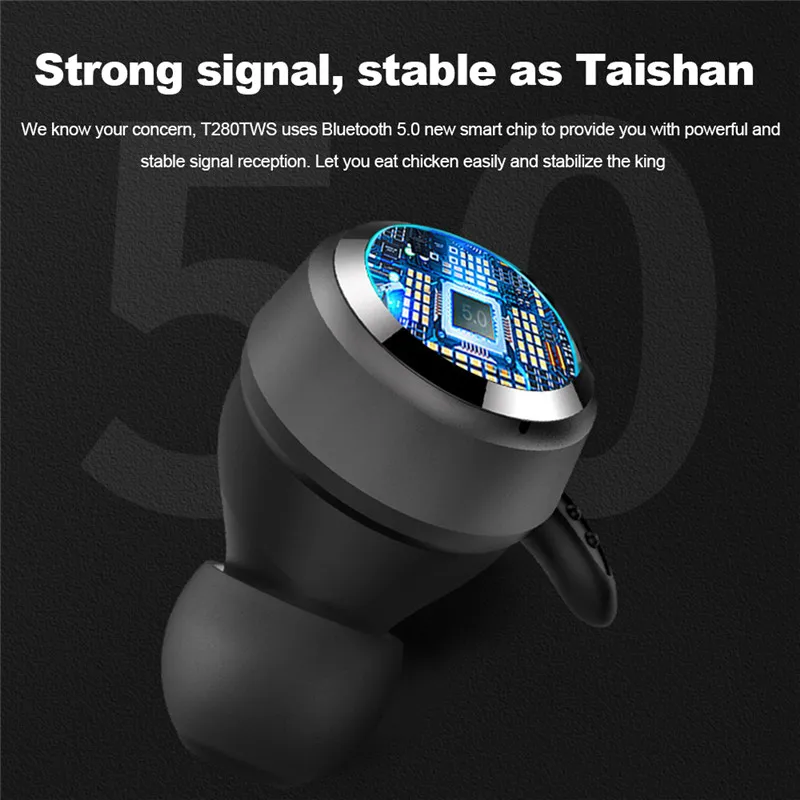 wireless noise cancelling headphones Original For JBL T280 TWS Wireless Bluetooth Earphone Headphone Sport Earbuds Bass Jbl Headphones Headset T280TWS Charging Case swimming headphones