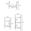 Wc Rek, Plank Boven De Wc Tank, punch-Gratis Multi-Functionele Opslag Rack Met Ondersteunende Voeten Badkamer Accessoires 6