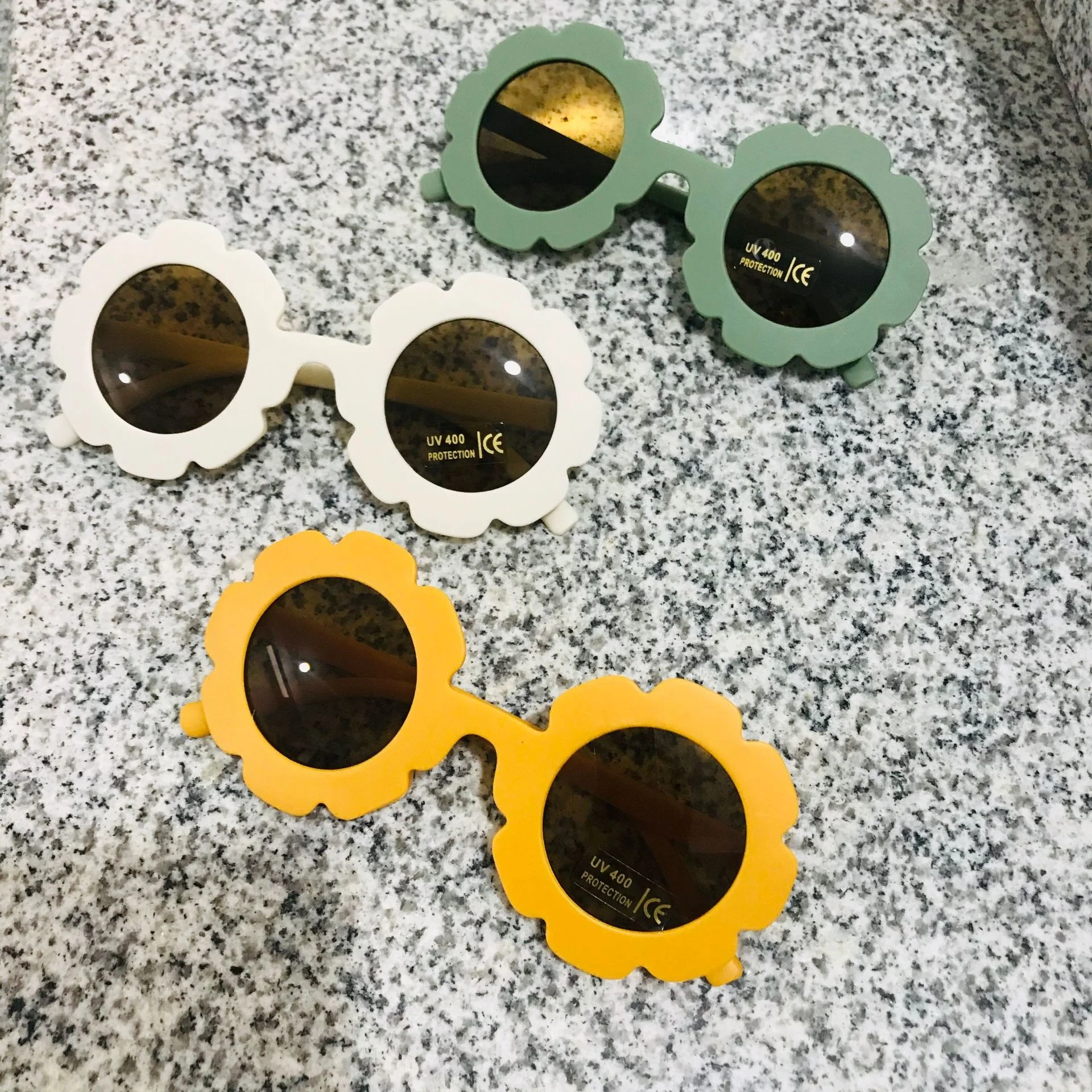 2023 new cute children's frosted glasses color series baby sunglasses - Image 3