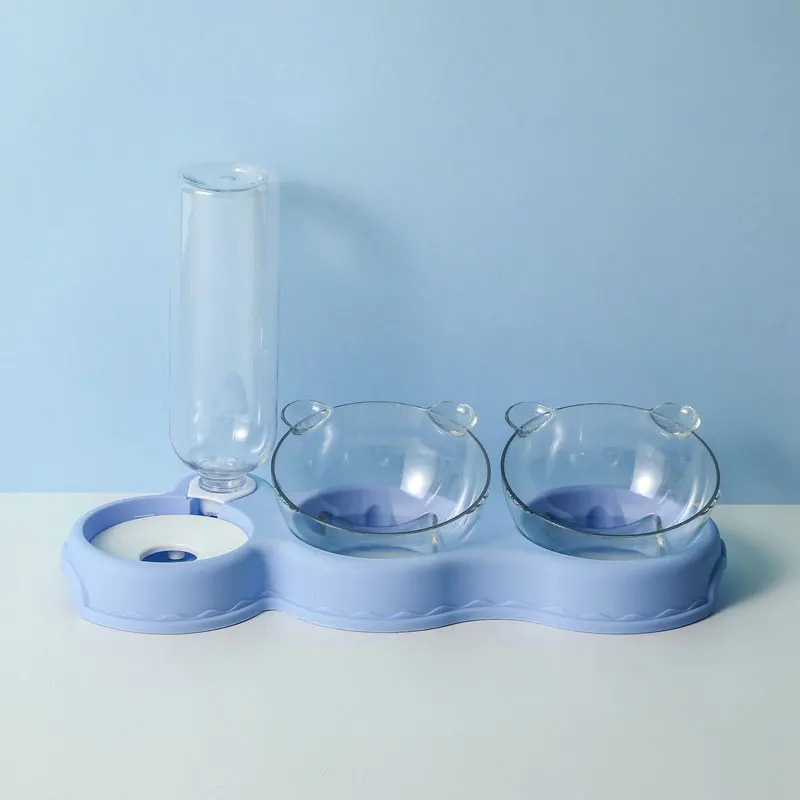 Cat-Bowl-Three-Bowl-Automatic-Feeder-Anti-Overturning-Moisture-Proof-Mouth-Dog-Bowl-Feed-Water-Feeder.jpg Macska Tál Háromtaskás Automatikus Adagoló Elleni Túlterhelés Nedvességálló Szájkutya Víz-Adagoló Macskákhoz - Image 6