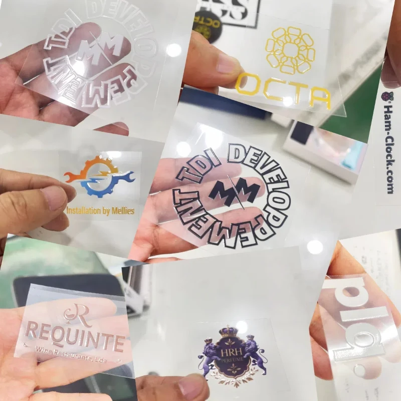 50pcs Stickers Custom Transfer Sticker Personalized Wedding Labels 3D UV DTF Print Logo Graduation 2025 Name Festival DIY Brand