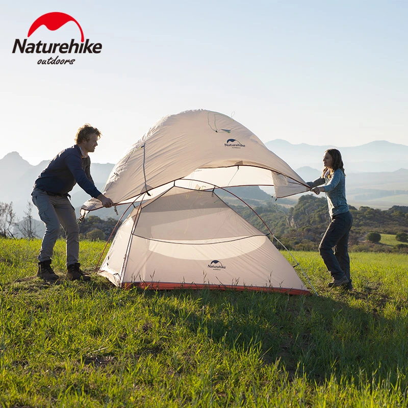 Naturehike Cloud Up Series 1 2 3 Person Ultralight Hiking Camping Tent 20D Outdoor Family Beach Waterproof Backpacking Tents