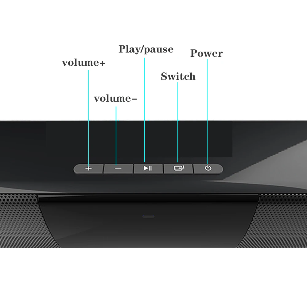 Bluetooth Home Theater Soundbar System 4