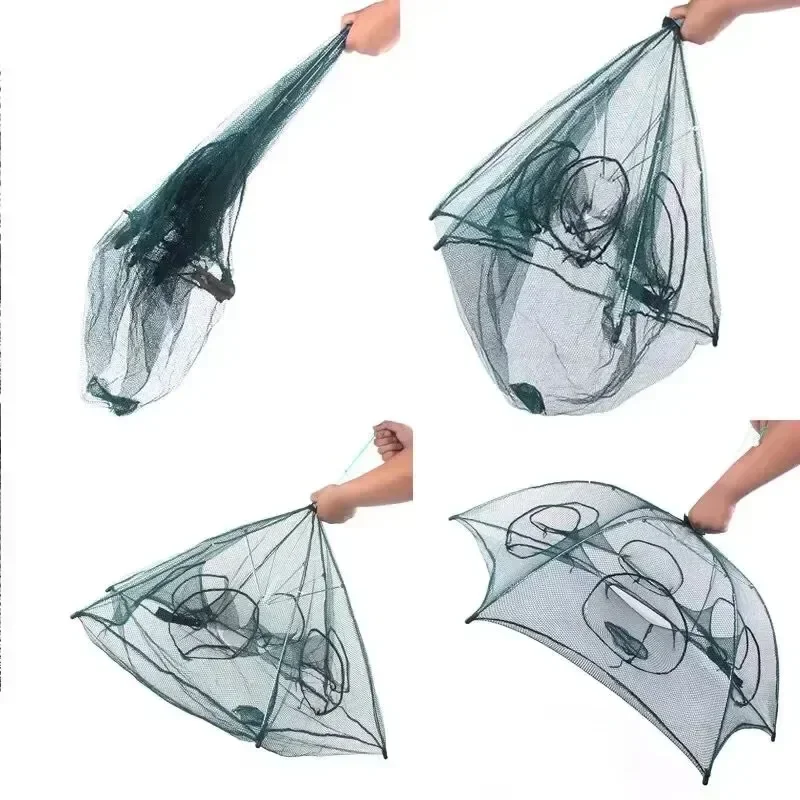 1 Umbrella Cage Shrimp Cage Umbrella Style Automatic Folding Fishing Fishing Net Easy To Catch Lobsters and Crabs fishing net fishing traps crayfish catcher crab traps