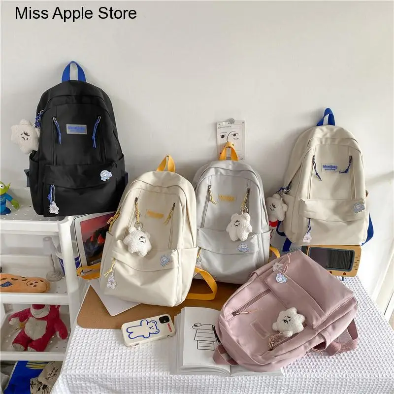 

Shoulder School Bag Women Teenage Girls Laptop Rucksack Backpack Student Korean Style Schoolbag Boys Bagpack Mochila