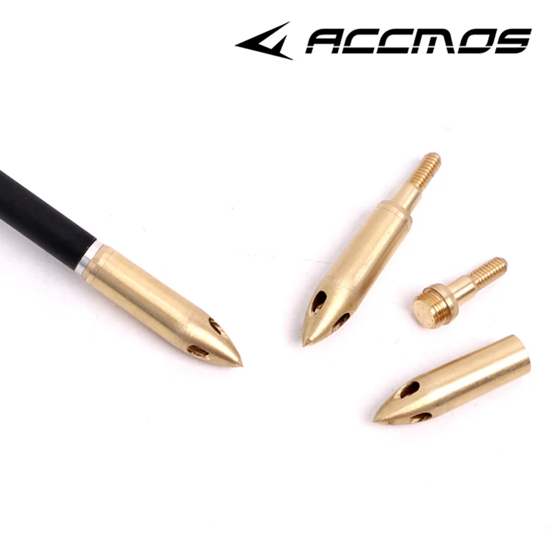 Description Picture 6 of item3/6pcs ID6.2mm Gold Whistle Broadhead Copper Arrowheads Arrow Point Tips For Arrow shaft DIY Accessory