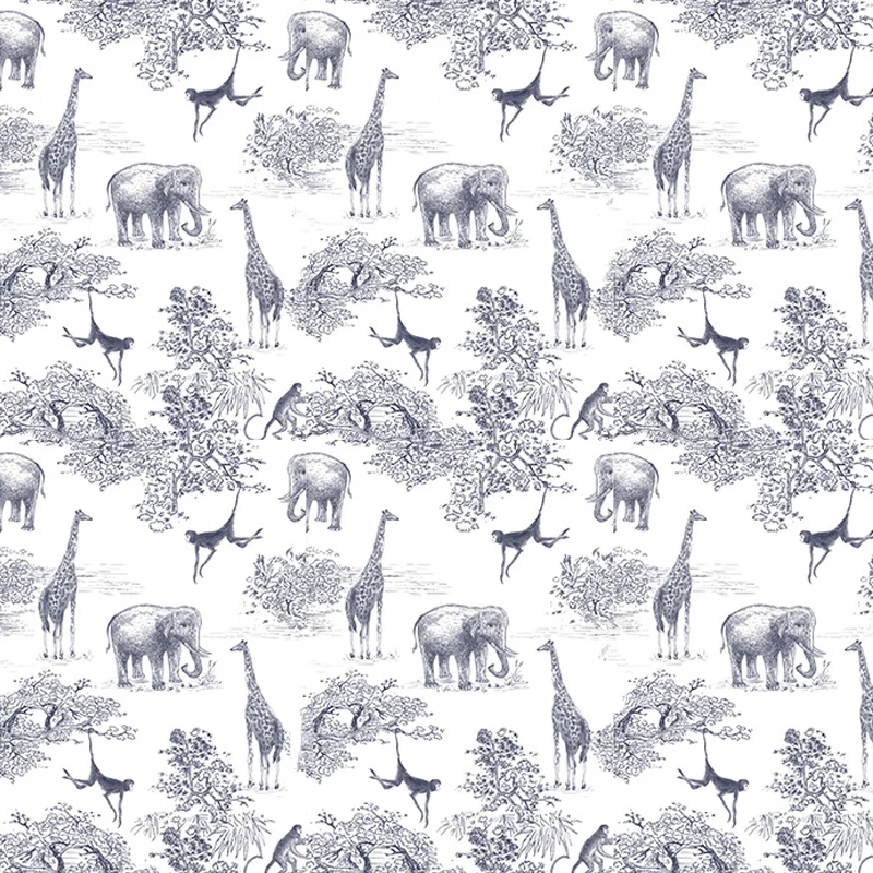 para crianças, Cartoon Contact Paper, elefante, girafa, macaco, auto-adesivo