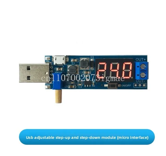USB 전압 5V 변환 모듈 3W 조정 가능한 스텝업 스텝다운 DC 레귤레이터 보드 3V3.7V4.2V3.3V9V24V