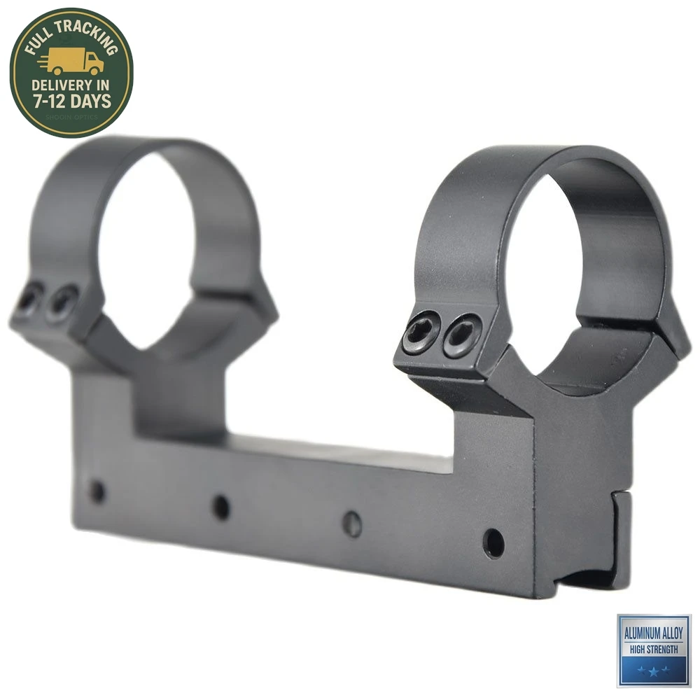 Shooin Optics Mount Ring 25.4mm 30mm Tube 11mm Dovetail 20mm Weaver Base