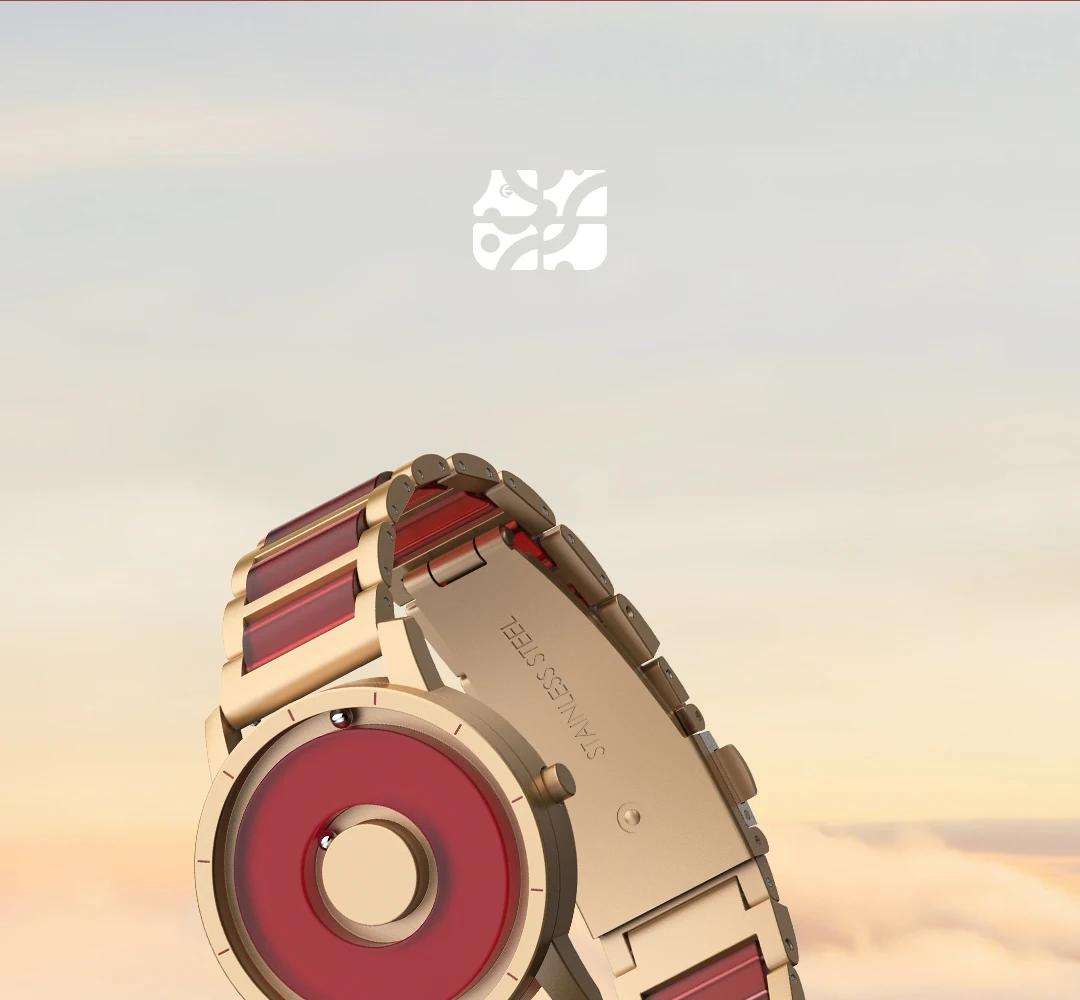 EUTOUR 2025 Spring Arrival Red White Concept Jewelry Watch Resin Material Grace Lady Girl Elegant E059 Magnet Watch Bracelet