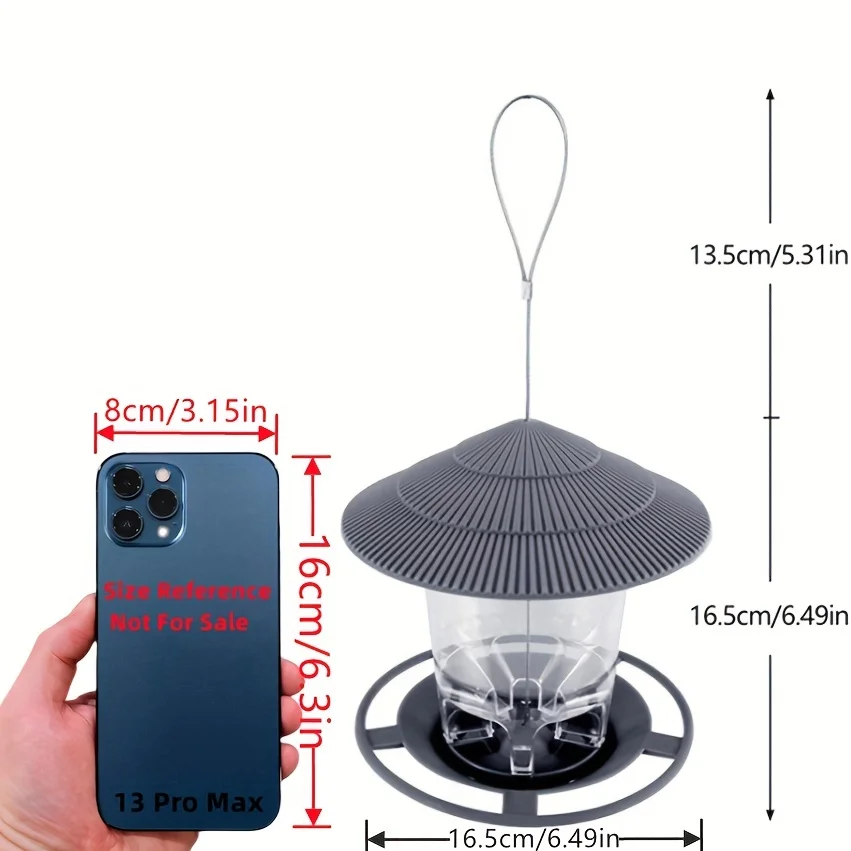 Bird Feeder Automatic Foot Feeding Tool Outdoor Bird Feeder Hanging Nut Feeding Multiple Hole Dispenser Holder Food Container 3