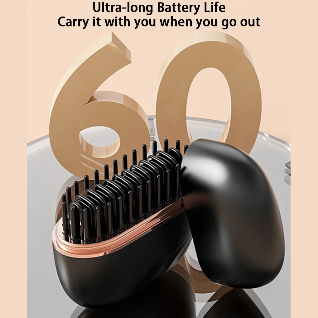 Portable Hair Straightening Comb front view