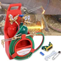 4L oxygen cylinder (empty) tube brass nozzle torch kit with pressure gauge oxygen acetylene brass nozzle welding torch kit equip 1