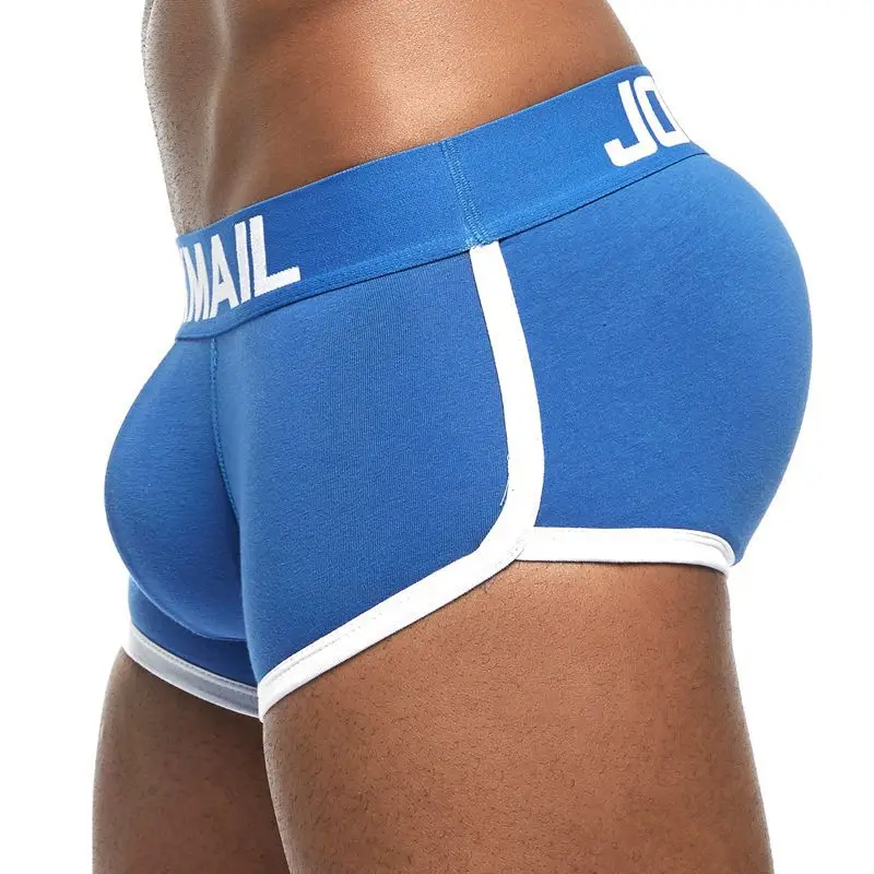 

Jockmail Men Underpants Push Up Buttocks Boxer Briefs Sexy Cup Hip Pad Underwear Shaping Enhancement Micro Culotte Gay Shorts