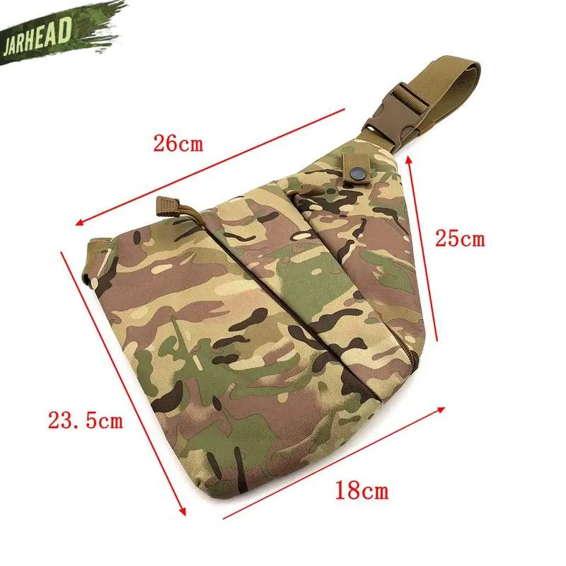 Multifunctional Concealed Tactical Storage Gun Bag Holster Men's Left Right Nylon Shoulder Bag Anti-theft Chest Hunting Pistol Holster Gun Holster Gun Bag Gun Accessories Hunting Holster Gun Holster Fanny Pack