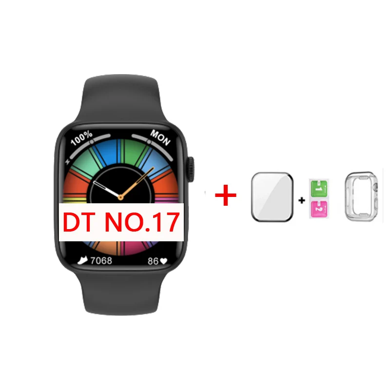 Wholesale DT NO.1 7 iwo7 Smart Watch Bluetooth Call Sleep Monitor Hreat Rate Fintess Tracker 1.9 inch Waterproof pk W17 W27PRO 