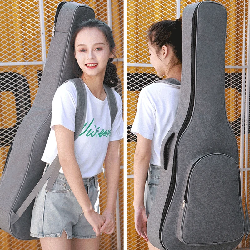 Guitar Bag 10mm 15mm Thicken Double Straps 36/38/39/40/41 Fabric Classical Guitar Case Portable Padded Oxford Gig Backpack X292