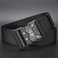 Red Ears Plastic buckle tactical belt men's multifunctional military fan canvas belt outdoor faux nylon training waist belt - Image 6