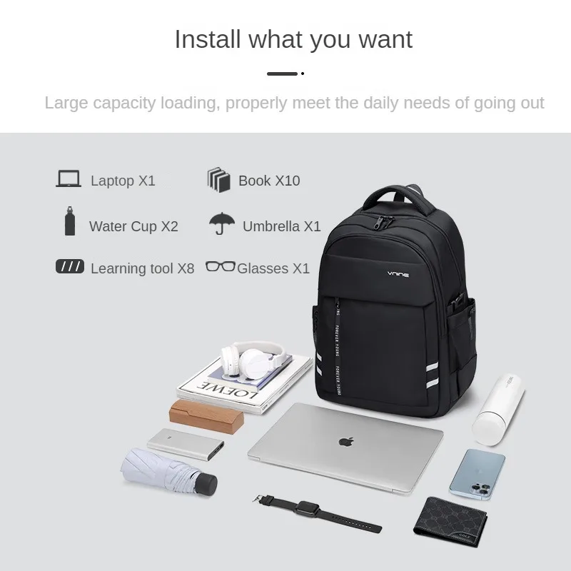 VNINE backpack for boys in , new lightweight and large capacity travel computer bag for middle and high school students