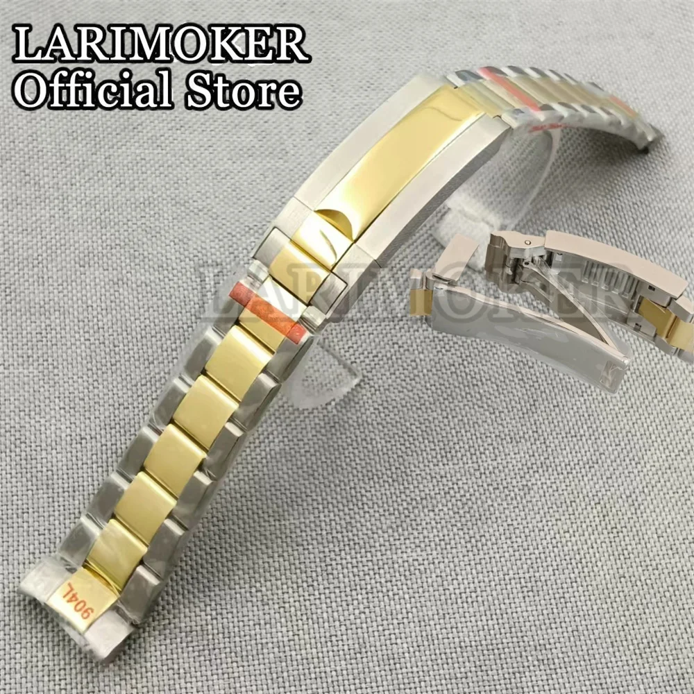 Armband 20mm 904l Armband aus massivem Edelstahl Uhren armband Falt schnalle Herren Edelstahl armband geeignet für 36mm 40 mm41mm – Detail 12