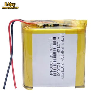 3.7V 4000mAh 125050 batteria ricaricabile agli ioni di litio ai polimeri di litio Li-Po celle Lipo per giocattoli altoparlante portatile PDA elettrografo