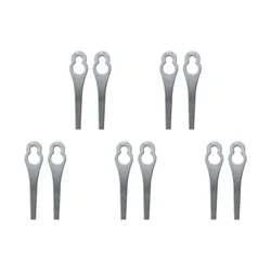 Durable Metal Lawnmower Trimming Blades - Easy to Install Garden Power Tool Accessories (10PCS)