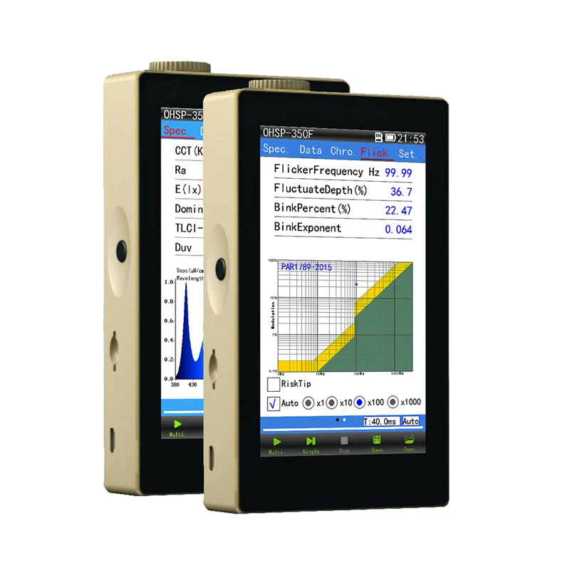 

Спектрометр с мерцающим эффектом, тестер люкс, анализатор спектра OHSP350F HOPOOCOLOR