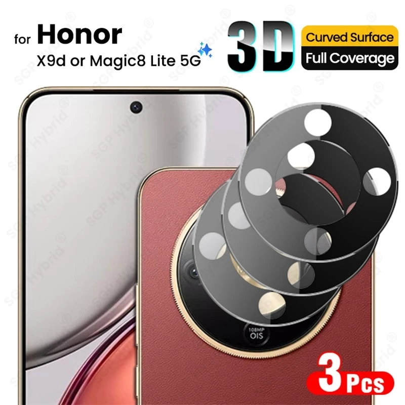 Premium 3D Tempered Glass Curved Back Camera Protector - 3 Pack