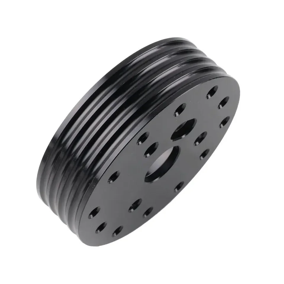 9 HOLE STEERING WHEEL TO 3,5,6 HOLE ADAPTER - 3/4" POLISHED - Foto 6