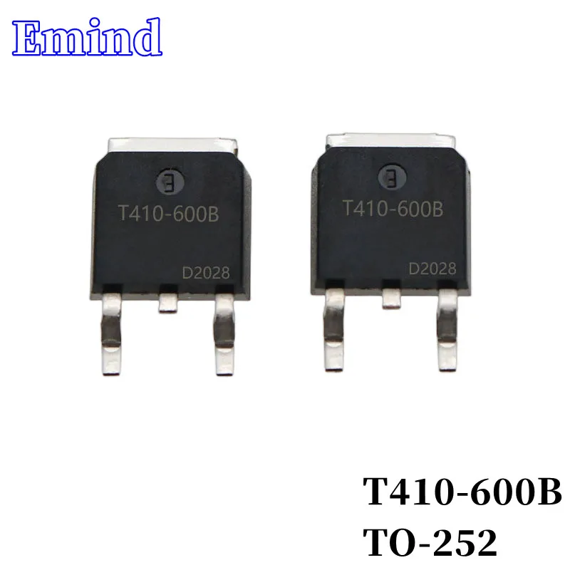 

50/100/200/500/1000 шт. T410-600B Triac 4A/600V TO-252 SMD Тиристор с большим чипом