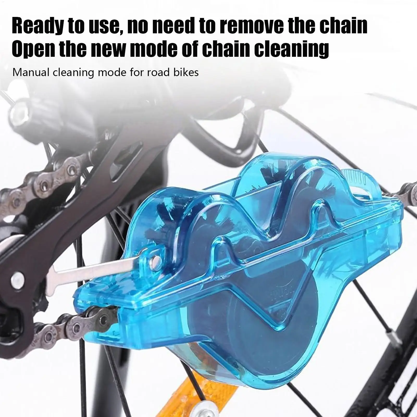 Cycling Chain Cleaner Bike Cleaning Kit with Chain Scrubber Cleaning Supplies Degreasing Bike Accessories for Cyclists Riders