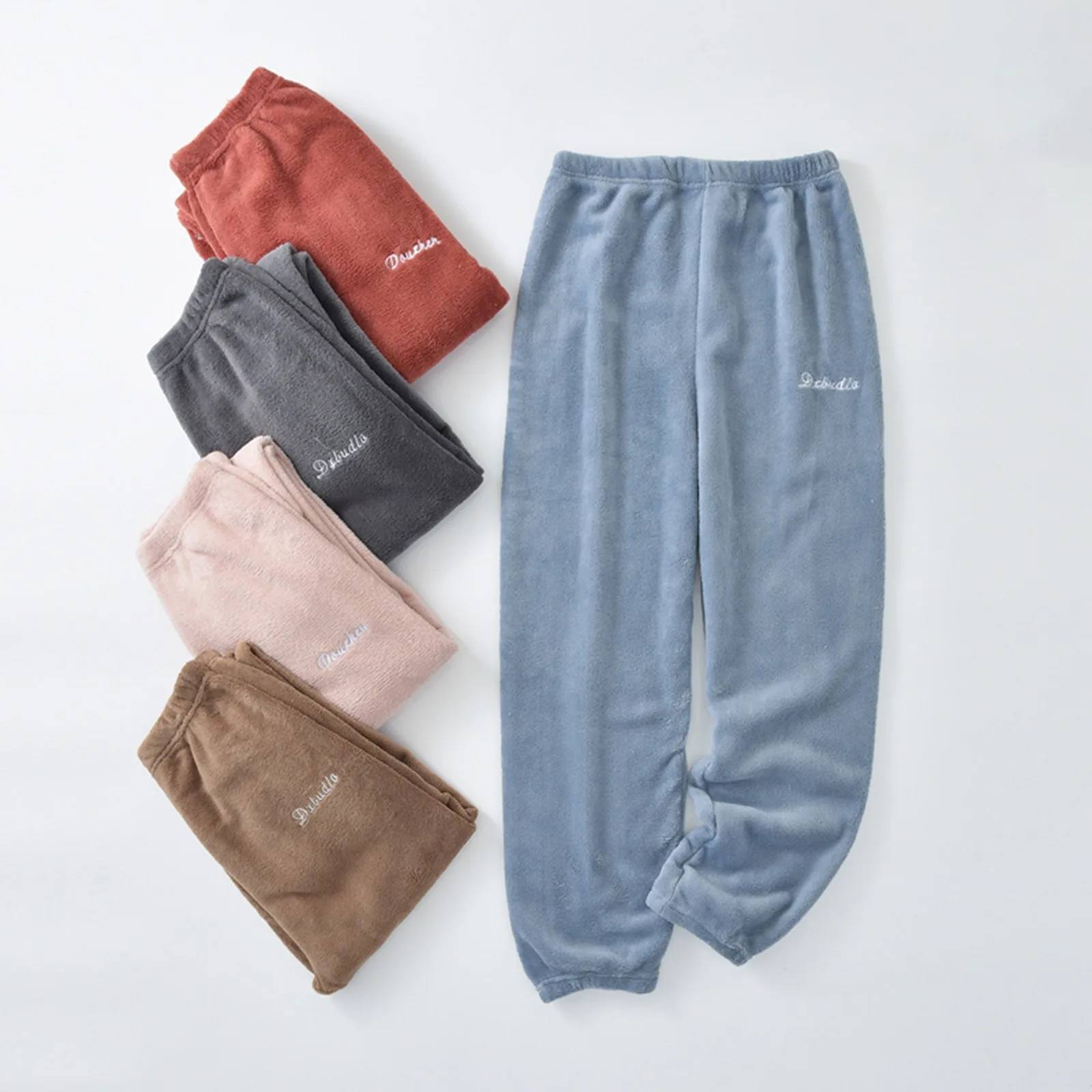 

Women Pants Winter Warm Flannel Casual Pants Home Fashion Pajama Pants Casual Women's thermal underwear warm winter nightwear