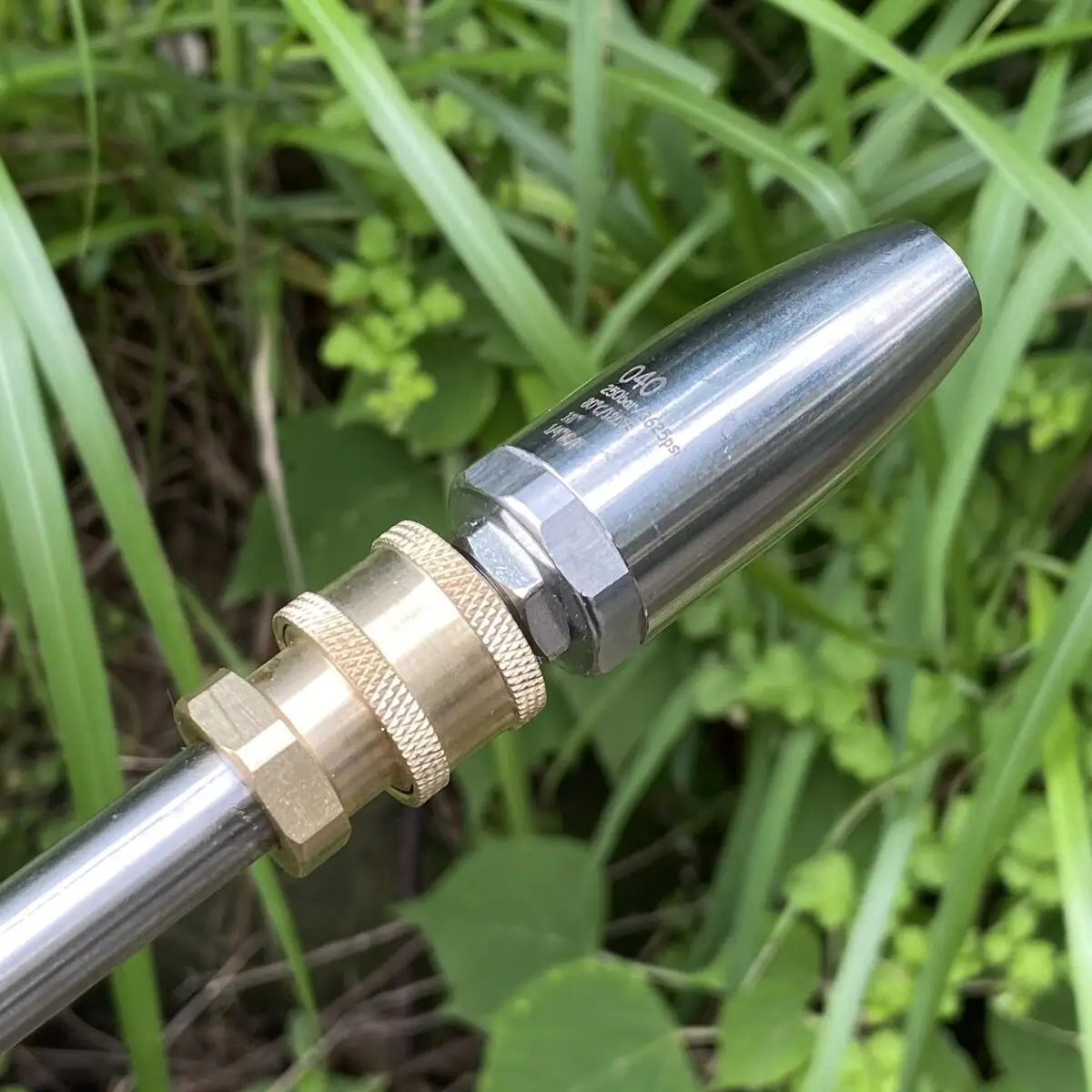 Turbo Nozzle for Pressure Washer Rotating for Hot and Cold Water With 1/4 Quick Connect Stainless Steel 3625 PSI 6