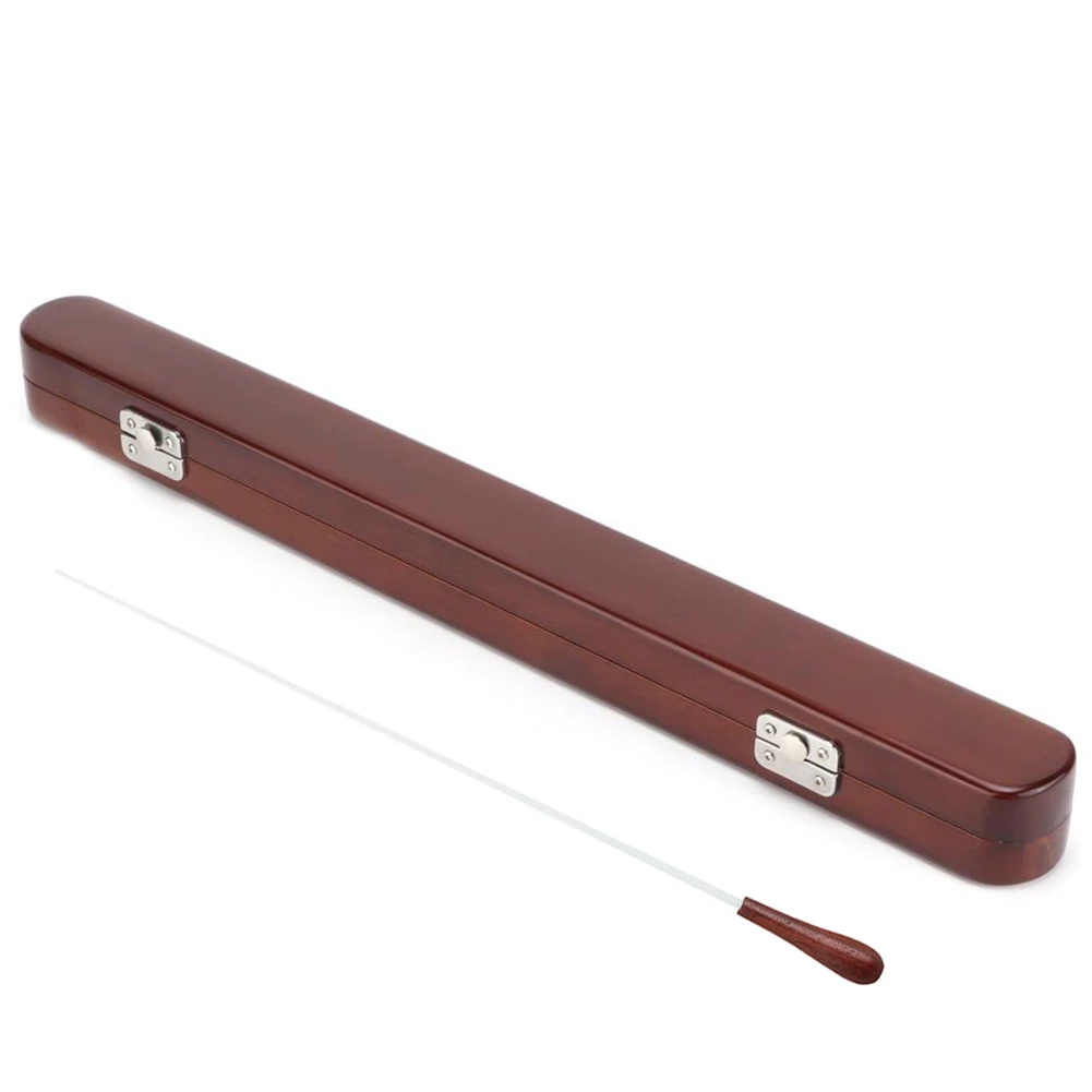Music Baton Portable Orchestra Conductor Stick With Case Wooden Conducting Wand For Choral Orchestra Concert