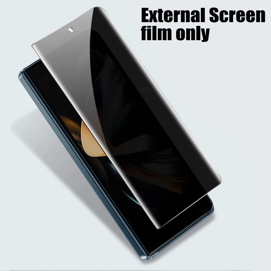 Datenschutz Externer innerer Hydrogelfilm für Samsung Galaxy Z Fold 7 SE 6 5 4 3 2 W25 W24 W22 Anti-Spy Peeping Soft Displayschutzfolie – Detail 5