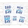 Summer Brothers and Sisters Family Unisex T-Shirt Shark Dad Mom Kids Birthday Boy Matching Leisure T Shirt Party Clothes 1
