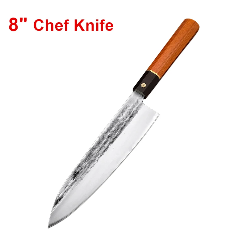  Juego de cuchillos profesionales de 9 piezas, juego de cuchillos  de barbacoa, rollo de cuchillos, juego de cuchillos de chef de acero  inoxidable de alta calidad estilo japonés, juego de cuchillos