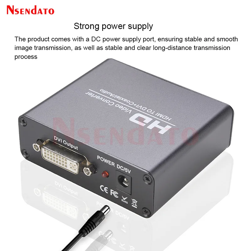 HDMI 남성-여성 DVI 비디오 박스 어댑터 컨버터 HDMI DVI 비디오 어댑터 (3.5mm 동축 케이블 포함) PS3 XBOX360 블루레이 DVD HDTV용