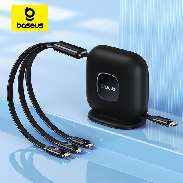 Baseus RETRACTABLE 100W USB-C Cable! // BEST Travel USB-C Cable? 