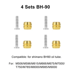 Premium Mountain Bike Brake Hose Connector - Oil Needle & Olive Head Insert (BH90 4pcs)