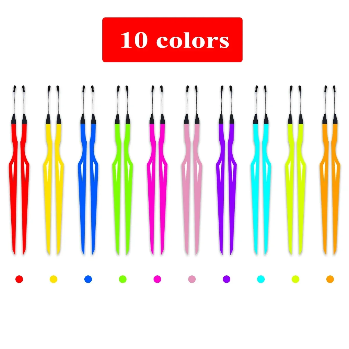 PVC Motorcycle Helmet Night Light Strip Kit with 10 Colors