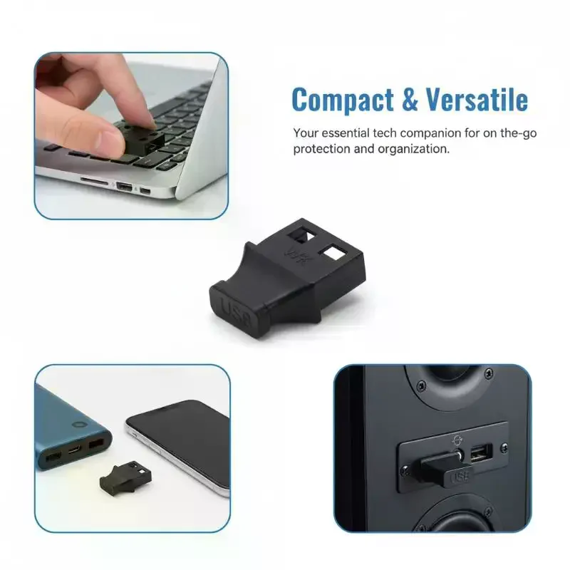 5/10Pcs USB 타입 A 포트 먼지 플러그(핸들 포함) 노트북 PC 컴퓨터 인터페이스 보호 캡용 먼지 방지 커버