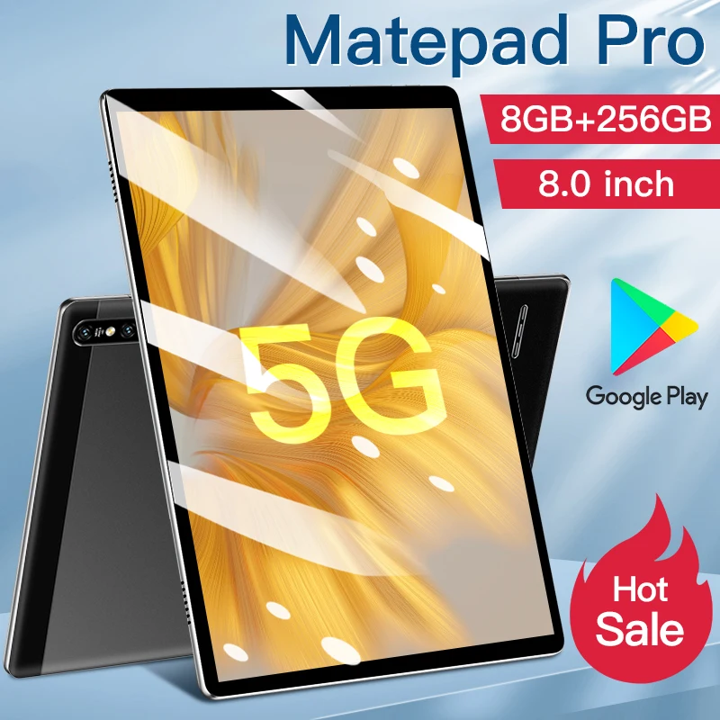 Tablet 8 inch Matepad Pro 8GB RAM 256GB ROM 10 Core Tablete Android 10.0 Tablets Dual SIM Phone Call GPS Google Play 5G Tablette |