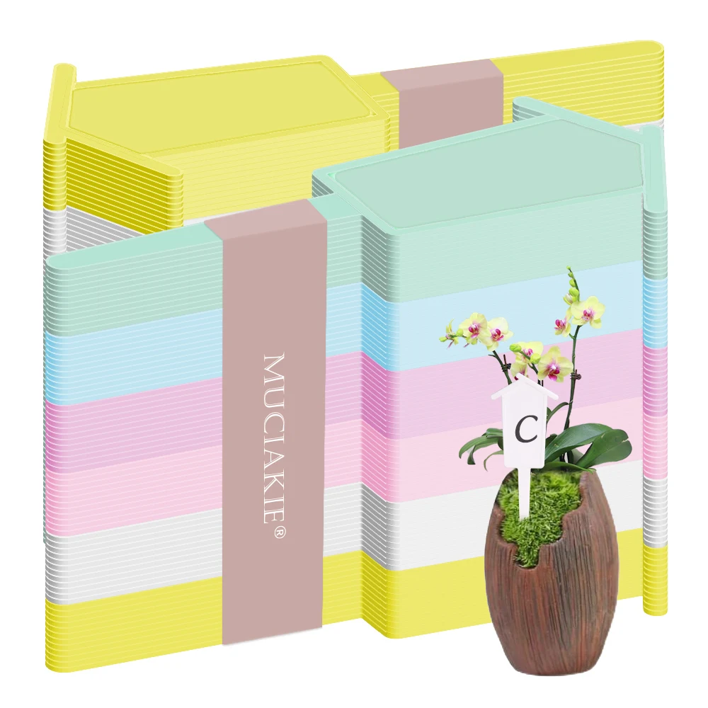 

6-24PCS 100x38MM House Shape Marker Tags For Outdoor Indoor Garden Waterproof Thick Plant Labels Nursery Bonsai Yard Sign Home