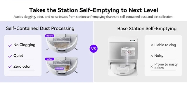 Narwal Freo X Ultra Robot Vacuum & Mop Combo (Renewed) - 8200Pa Suction, Self-Empty, Auto Mop Wash/Dry, Zero-Tangle